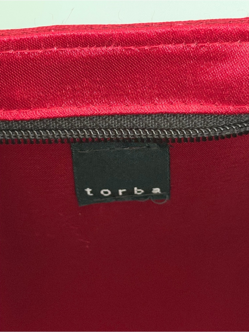 Torba Red Embroidered Satchel Handbag Wooden Ring Handles Floral Beaded Purse - Picture 8 of 8
